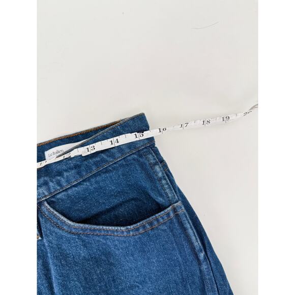 Frame dark wash high rise true straight leg jeans - size 28 - Picture 4 of 8